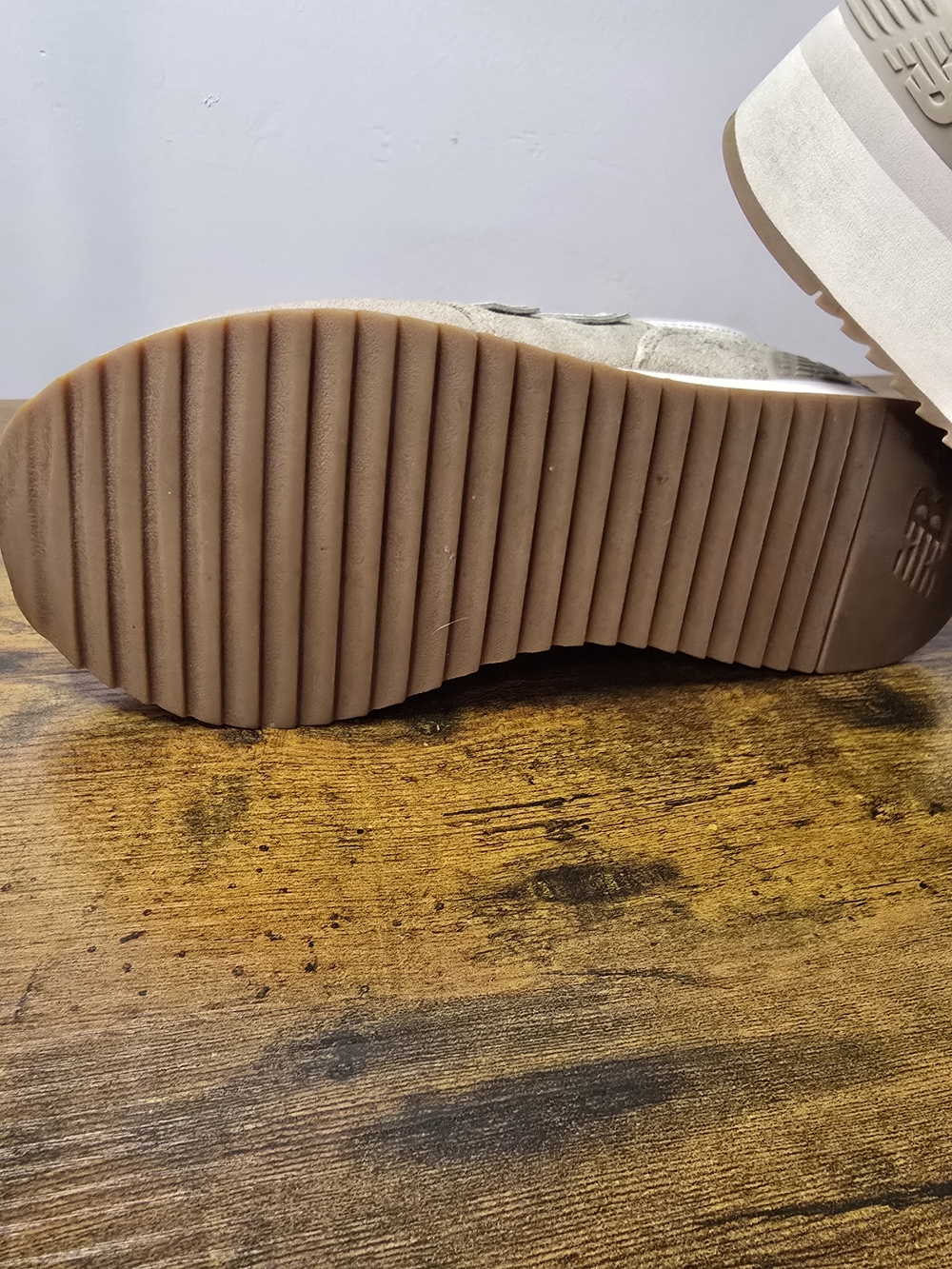 New Balance 574+ Platform Sneakers - Beige/Tan - Women's Size 9 - Picture 7 of 7